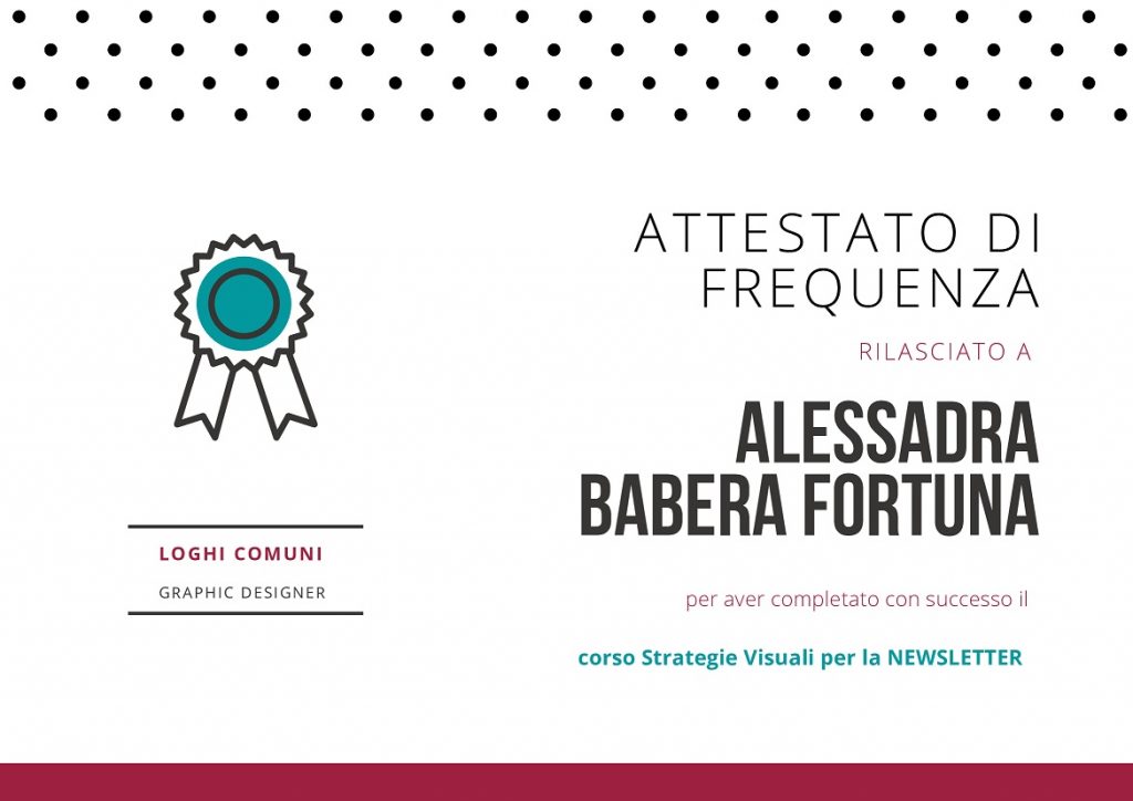 Alessandra Barbera Corso Strategie Visuali per Newsletter